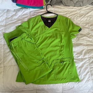 Koi Lime Green Scrubs